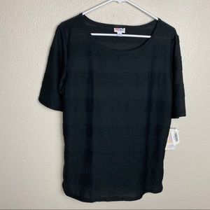 NWT Lularoe Gigi XL black basic short sleeve